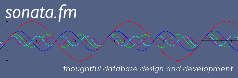 Sonata: Thoughtful database design and development.